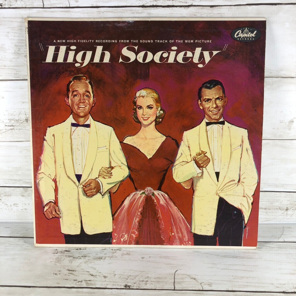 High Society Soundtrack Vinyl LP Bing Crosby Frank Sinatra Grace Kelly W750 Mono